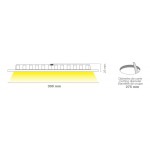 Downlight panel LED Redondo 300mm Níquel 24W